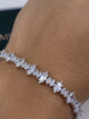 Diamond Tennis Bracelet 6.10 ct TCW, White Gold 14K