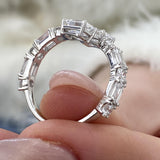 Diamond Wrap Ring 3.02 Carat White Gold 14K