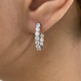 Diamond Earrings Earrings 1.8 ct White Gold