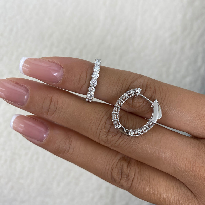 Diamond Earrings Earrings 1.8 ct White Gold