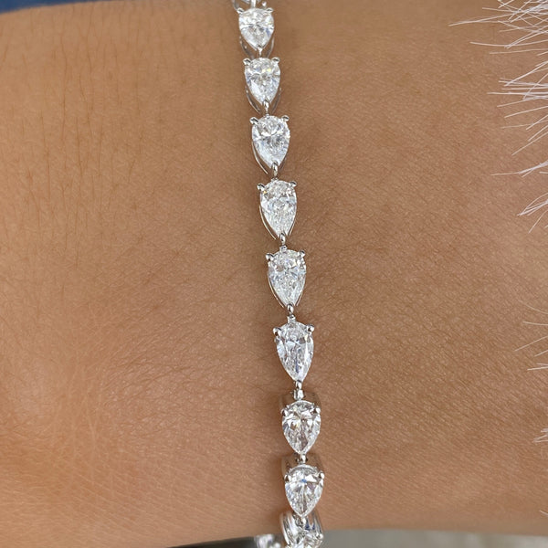 Diamond Tennis Bracelet 4.3 ct White Gold