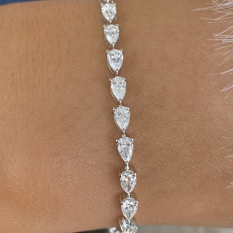 Diamond Tennis Bracelet 4.3 ct White Gold