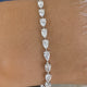 Diamond Tennis Bracelet 4.3 ct White Gold