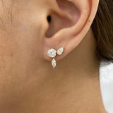 Diamond Earrings Earrings 2.1 ct Yellow Gold