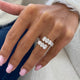 Diamond Ring 3.37 Carat White Gold 14K