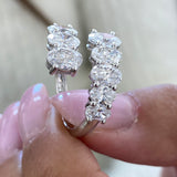 Diamond Ring 3.37 Carat White Gold 14K