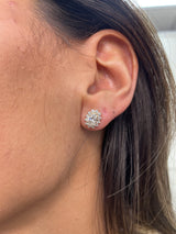 Diamond Stud Earrings 1.75 ct TCW, Yellow Gold