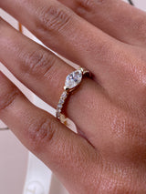 Diamond Statement Ring 1.05 Carat Yellow Gold 14K