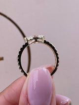 Diamond Statement Ring 1.05 Carat Yellow Gold 14K