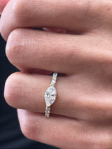 Diamond Band Ring 1.1 ct Yellow Gold