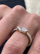 Diamond Statement Ring 1.05 Carat Yellow Gold 14K