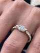 Diamond Statement Ring 1.05 Carat Yellow Gold 14K