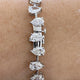 Diamond Tennis Bracelet 8.82 Carat White Gold 14K