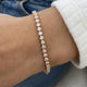 Diamond Tennis Bracelet 3.22 Carat Rose Gold 14K