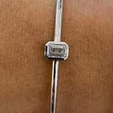 Diamond Bangle Bracelet 1 ct White Gold