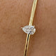 Diamond Bangle Bracelet 0.80 ct Yellow Gold