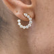 Diamond Hoop Earrings 1.84 Carat Yellow Gold 14K