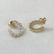 Diamond Hoop Earrings 1.84 Carat Yellow Gold 14K
