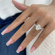 Ofelia Ring 3.8 ct TCW , Solid Gold 14k