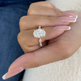 Ofelia Ring 3.8 ct TCW , Solid Gold 14k