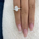 Ofelia Ring 3.8 ct TCW , Solid Gold 14k