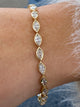 Diamond Tennis Bracelet 4.25 Carat Yellow Gold 14K