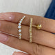 Diamond Climber Earrings 1.3 ct Yellow Gold