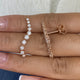 Diamond Climber Earrings 1.3 ct Rose Gold
