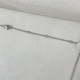 Diamond Chain Necklace 1.06 Carat White Gold 14K