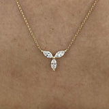 Diamond Chain Necklace 0.69 Carat Yellow Gold 14K