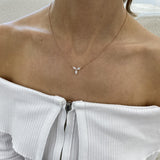 Diamond Chain Necklace 0.64 Carat Rose Gold 14K