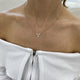 Diamond Chain Necklace 0.64 Carat Rose Gold 14K