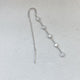 Diamond Threader Earrings 0.78 Carat White Gold 14K