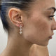Diamond Drop Earrings 1.62 Carat Rose Gold 14K