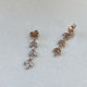 Diamond Drop Earrings 1.62 Carat Rose Gold 14K