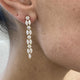 Diamond Drop Earrings 2.62 Carat Yellow Gold 14K