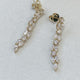 Diamond Drop Earrings 2.62 Carat Yellow Gold 14K