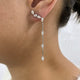 Diamond Drop Earrings 1.4 ct White Gold
