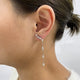 Diamond Drop Earrings 1.4 ct White Gold