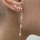 Diamond Drop Earrings 1.50 Carat Yellow Gold 14K
