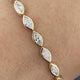 Diamond Tennis Bracelet 3.78 ct TCW, Yellow Gold 14K