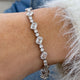 Diamond Tennis Bracelet 7.61 Carat White Gold 14K