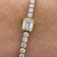 Diamond Tennis Bracelet 5.80 Carat Yellow Gold 14K