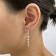 Diamond Dangle Earrings 1.2 ct White Gold