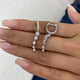 Diamond Dangle Earrings 1.2 ct White Gold