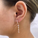 Diamond Drop Earrings 1.2 ct Rose Gold