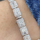 Diamond Tennis Bracelet 6.41 Carat White Gold 14K