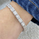 Diamond Tennis Bracelet 6.41 Carat White Gold 14K