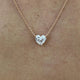 Diamond Pendant Necklace 1 ct Rose Gold