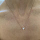 Diamond Pendant Necklace 1 ct Rose Gold